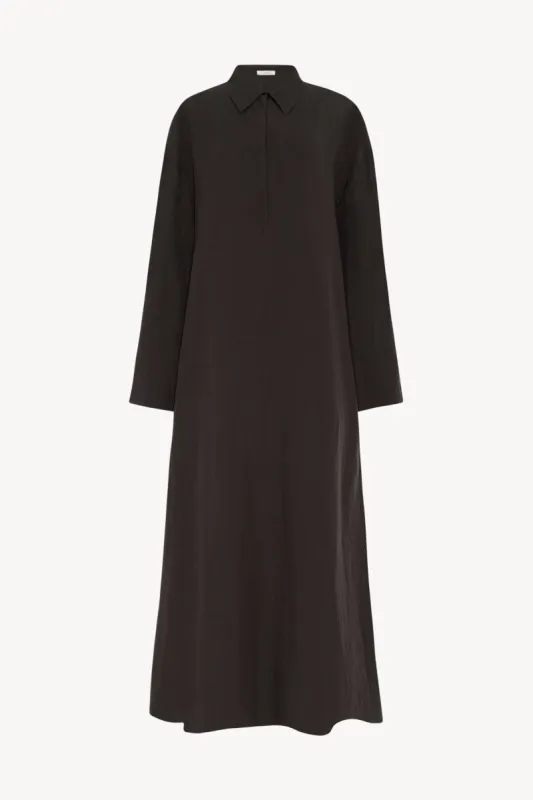 Millen Dress in Silk and Linen sold by The Row