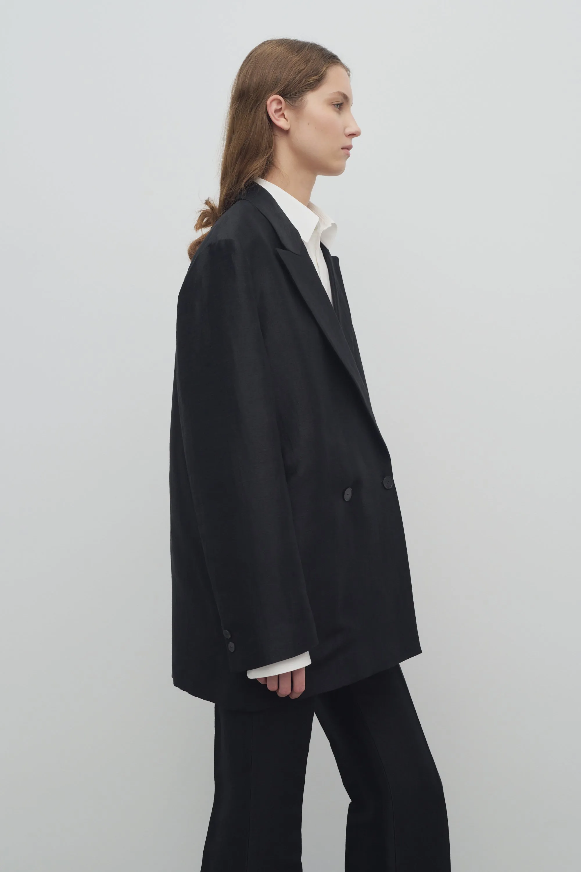 Nat Jacket in Linen sold by The Row product image thumbnail 4