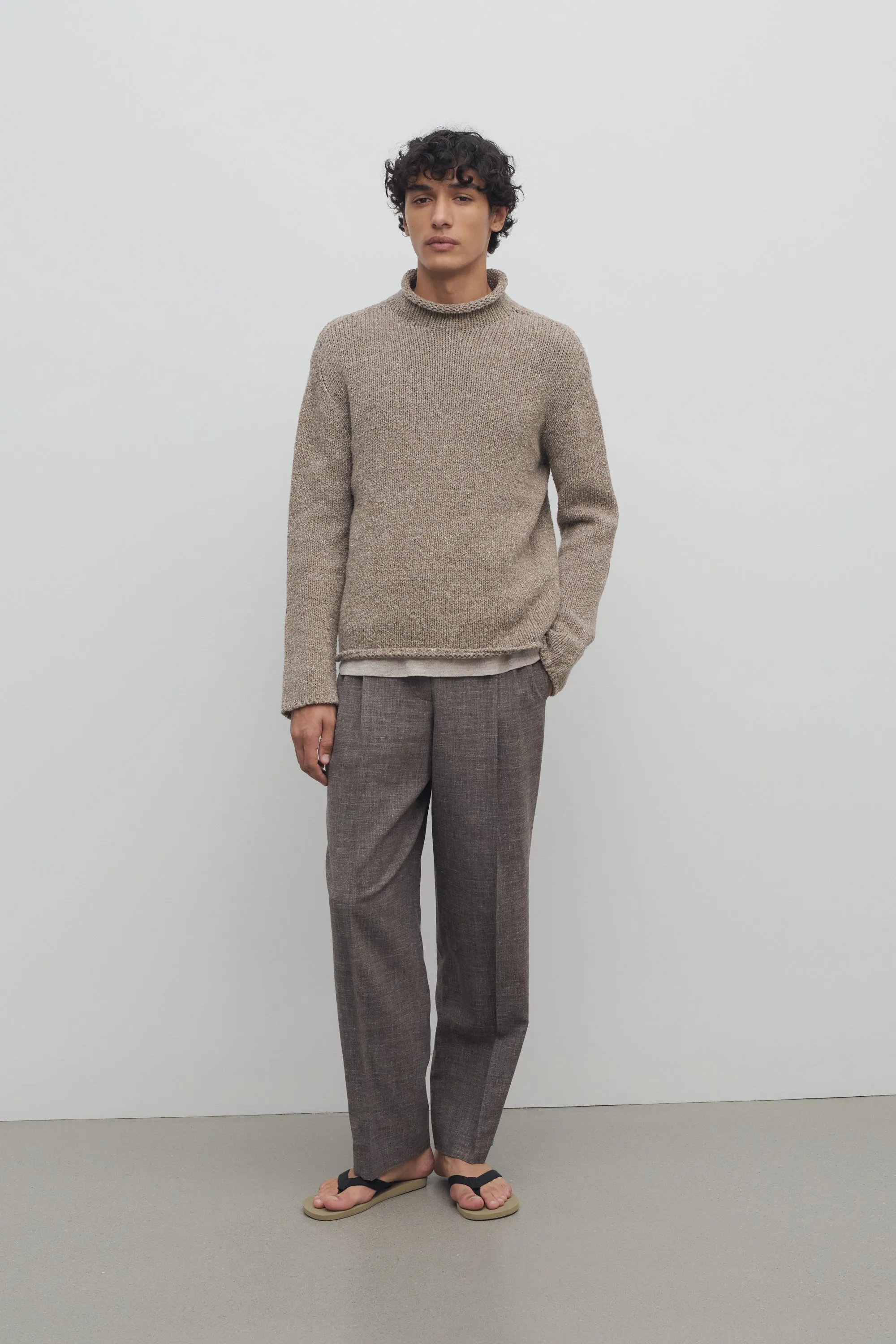Silas Pant in Silk, Linen, and Virgin Wool sold by The Row product image thumbnail 3
