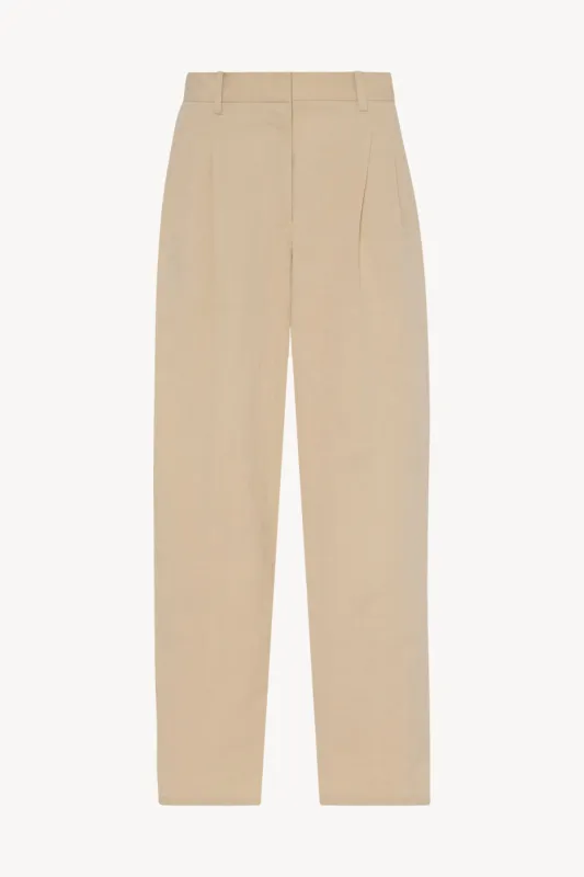 Lilas Pant in Cotton and Linen sold by The Row
