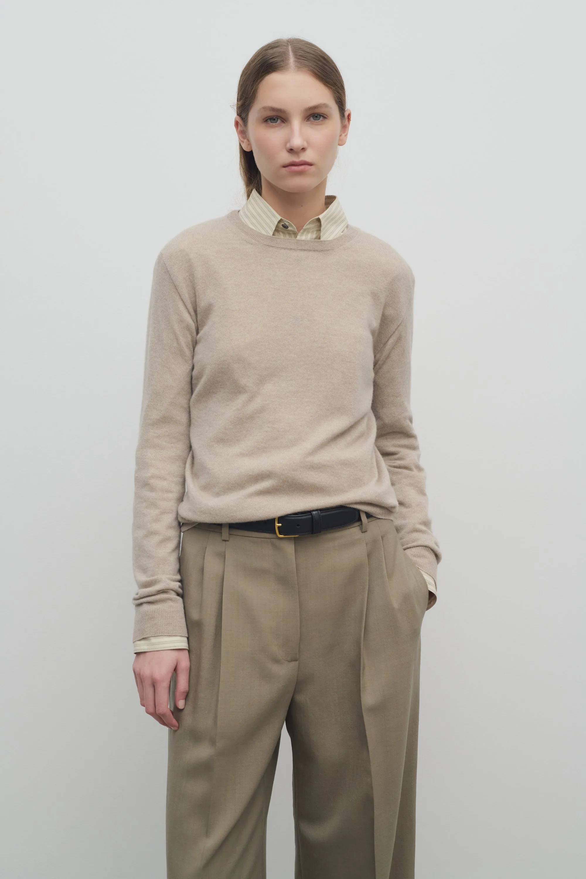 Jazor Sweater in Cashmere sold by The Row product image thumbnail 3