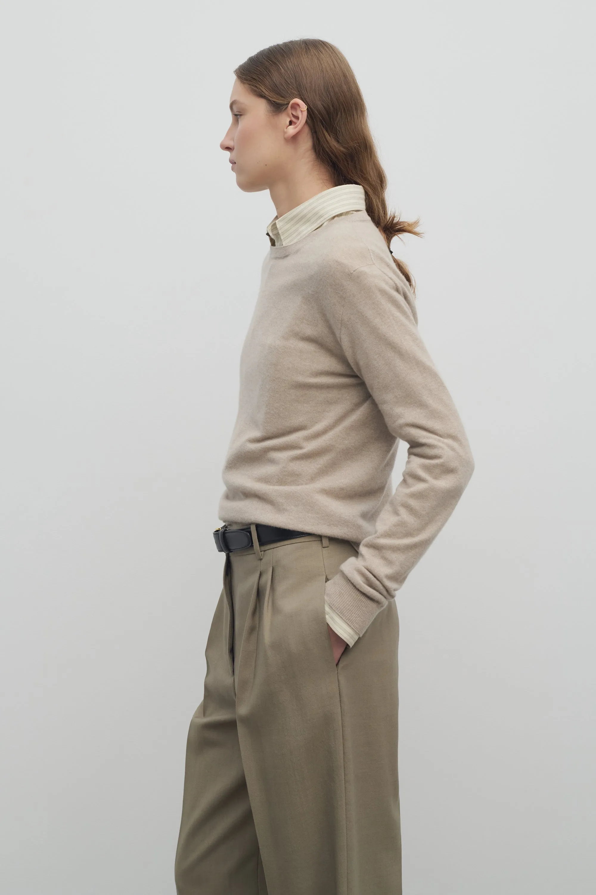 Jazor Sweater in Cashmere sold by The Row product image thumbnail 4