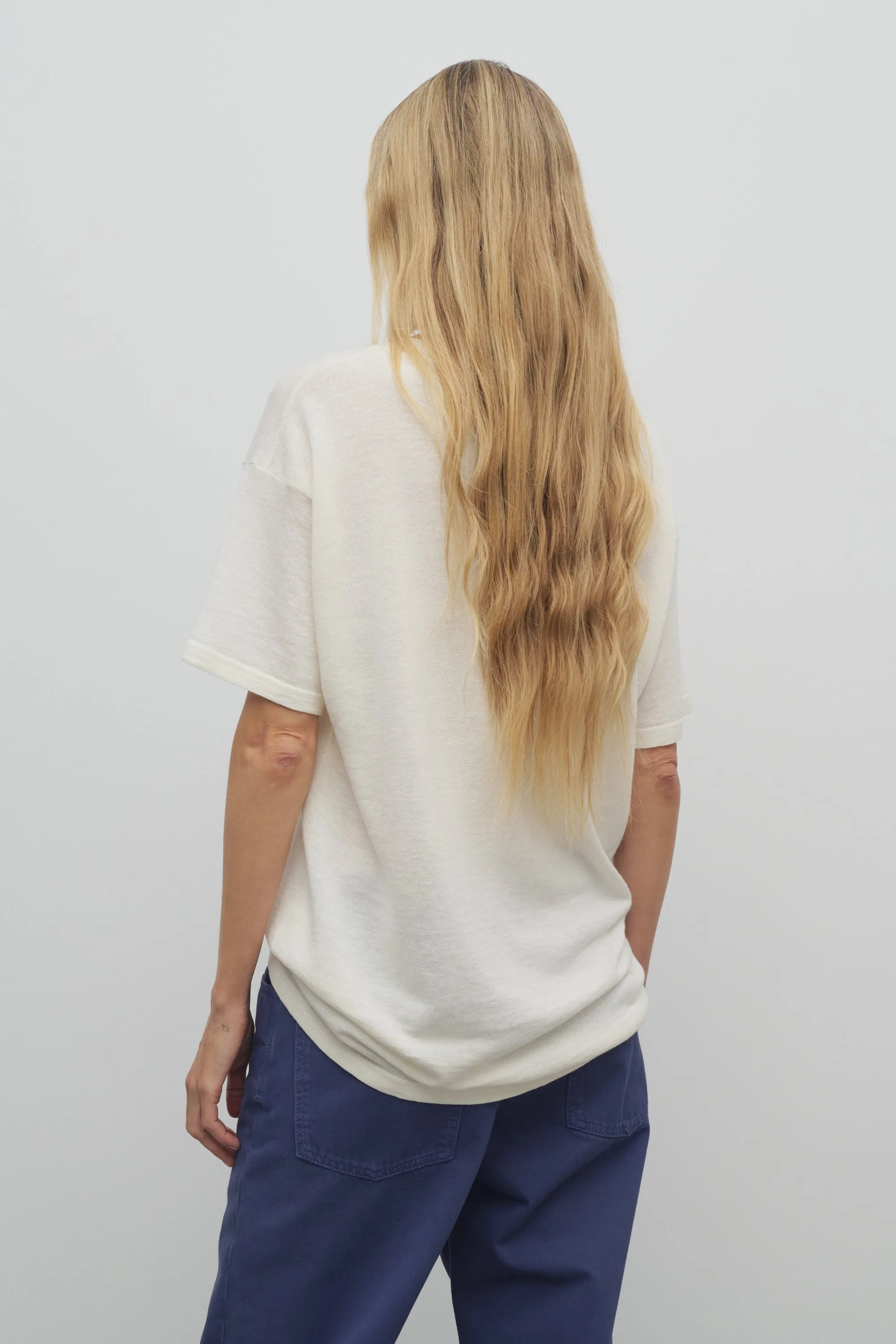 Jiselle Top in Linen and Cotton sold by The Row product image thumbnail 5