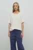 Jiselle Top in Linen and Cotton sold by The Row