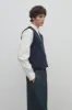 Cowen Vest in Virgin Wool and Cotton sold by The Row