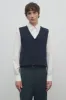 Cowen Vest in Virgin Wool and Cotton sold by The Row