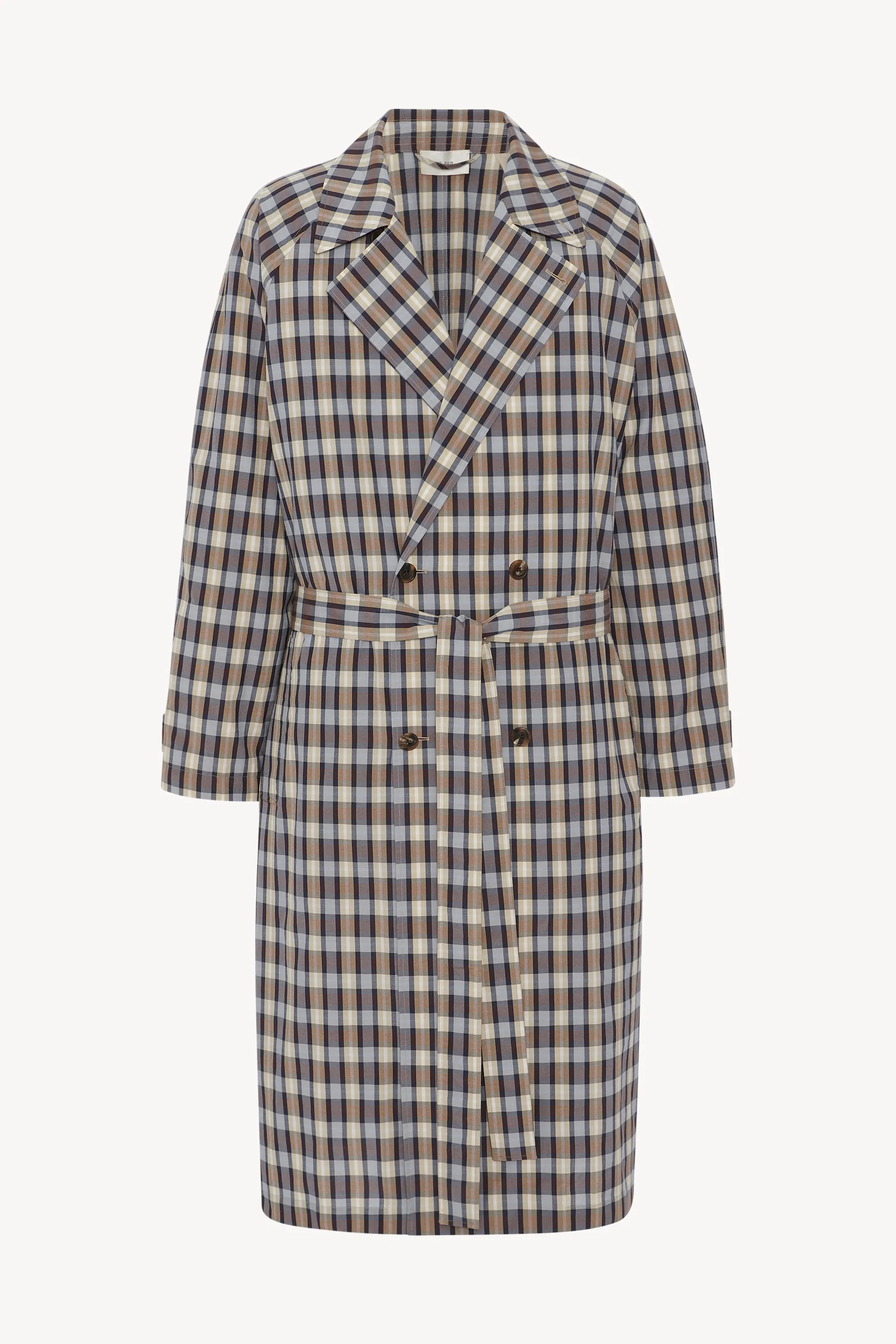 Delancy Coat in Silk and Cotton sold by The Row