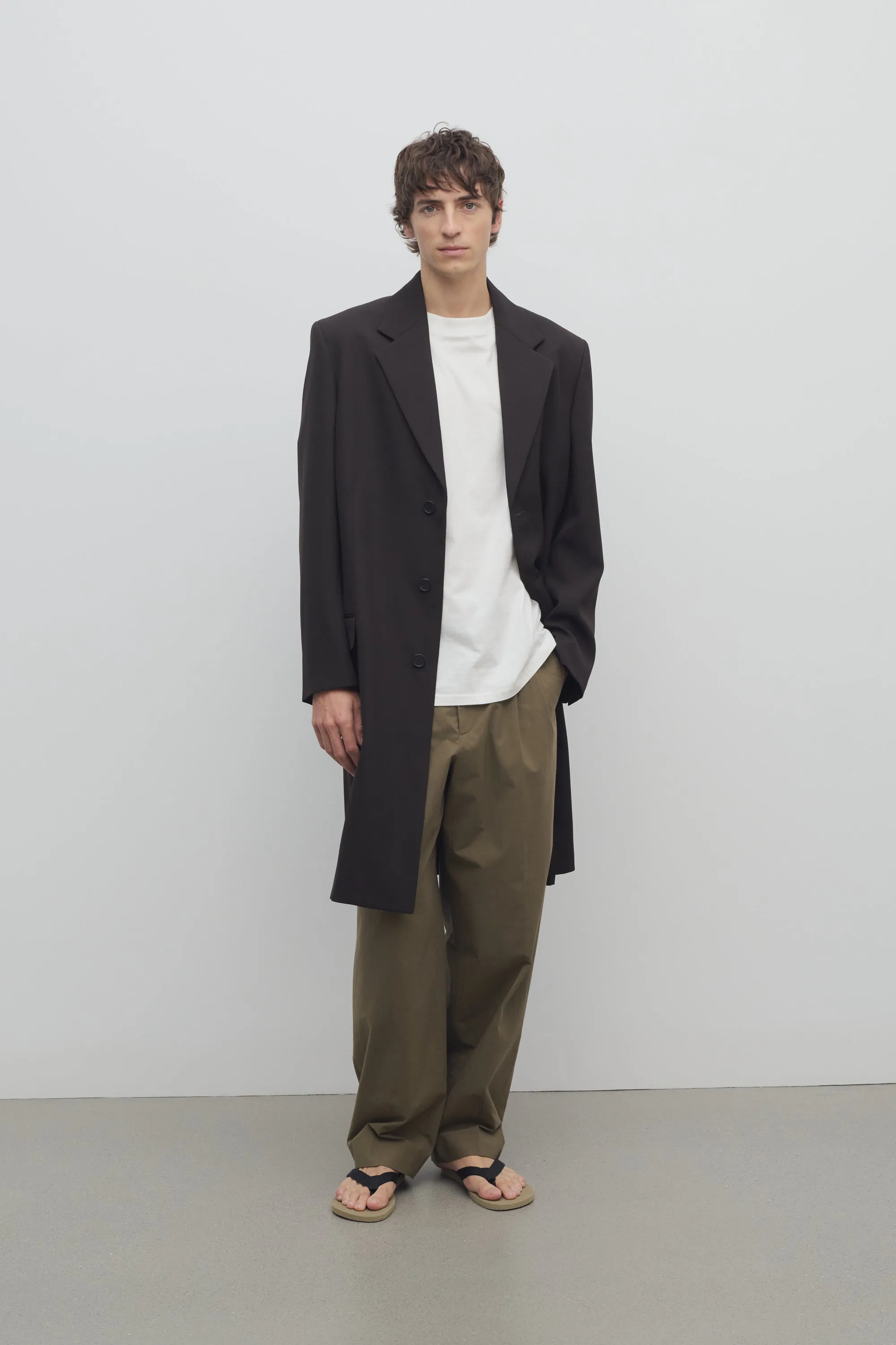 Cortlandt Coat in Virgin Wool sold by The Row product image thumbnail 3