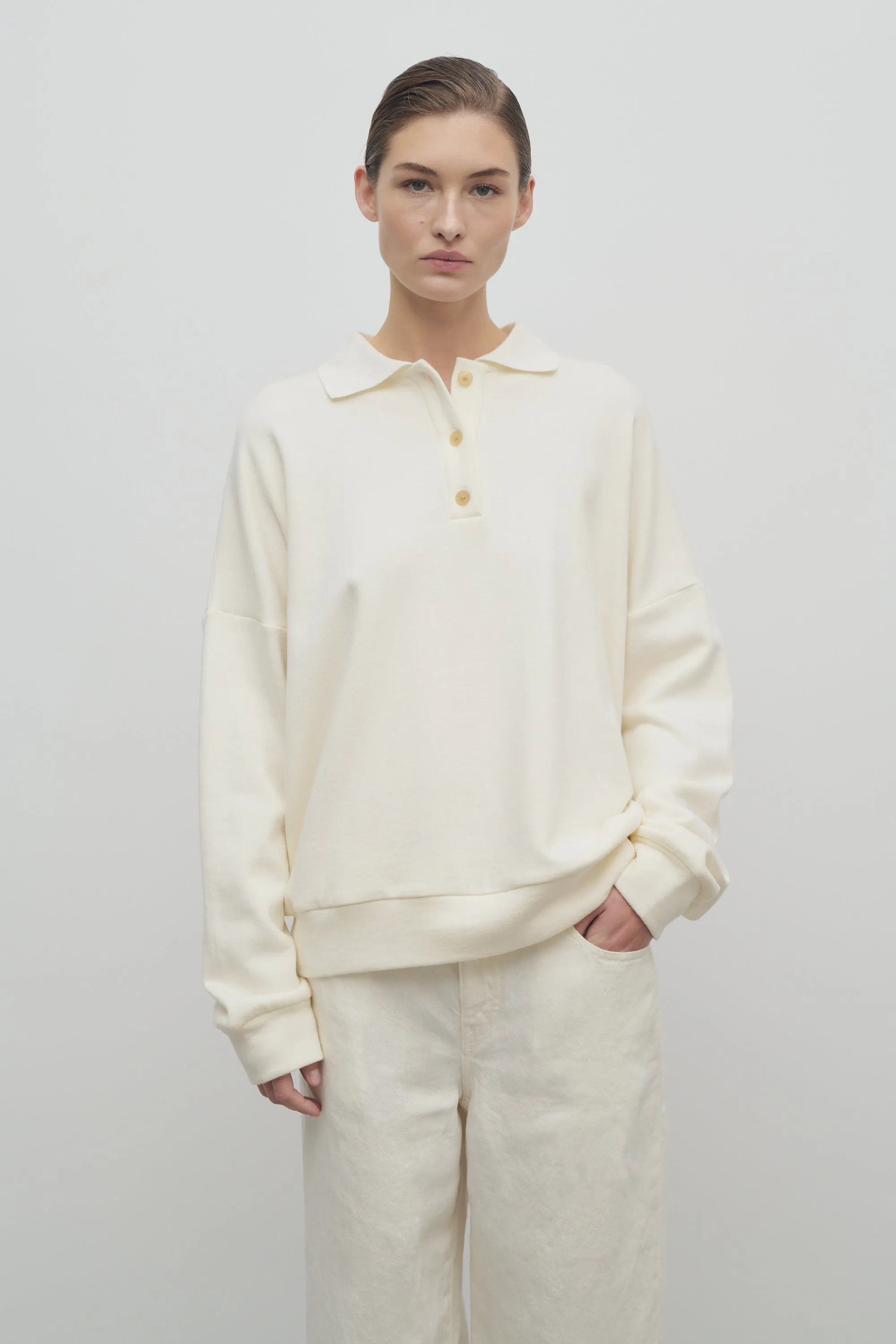 Corzas Sweatshirt in Cashmere and Cotton sold by The Row product image thumbnail 3
