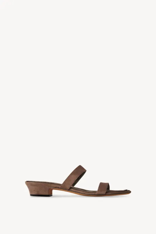 Awar Strap Sandal in Suede made by The Row