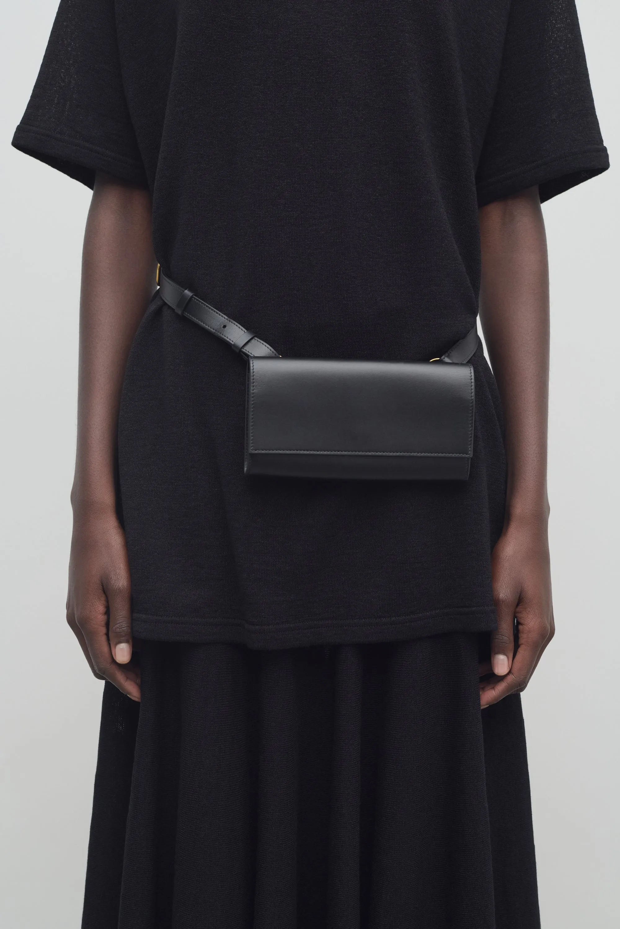 Belt Flap Bag in Leather sold by The Row product image thumbnail 3