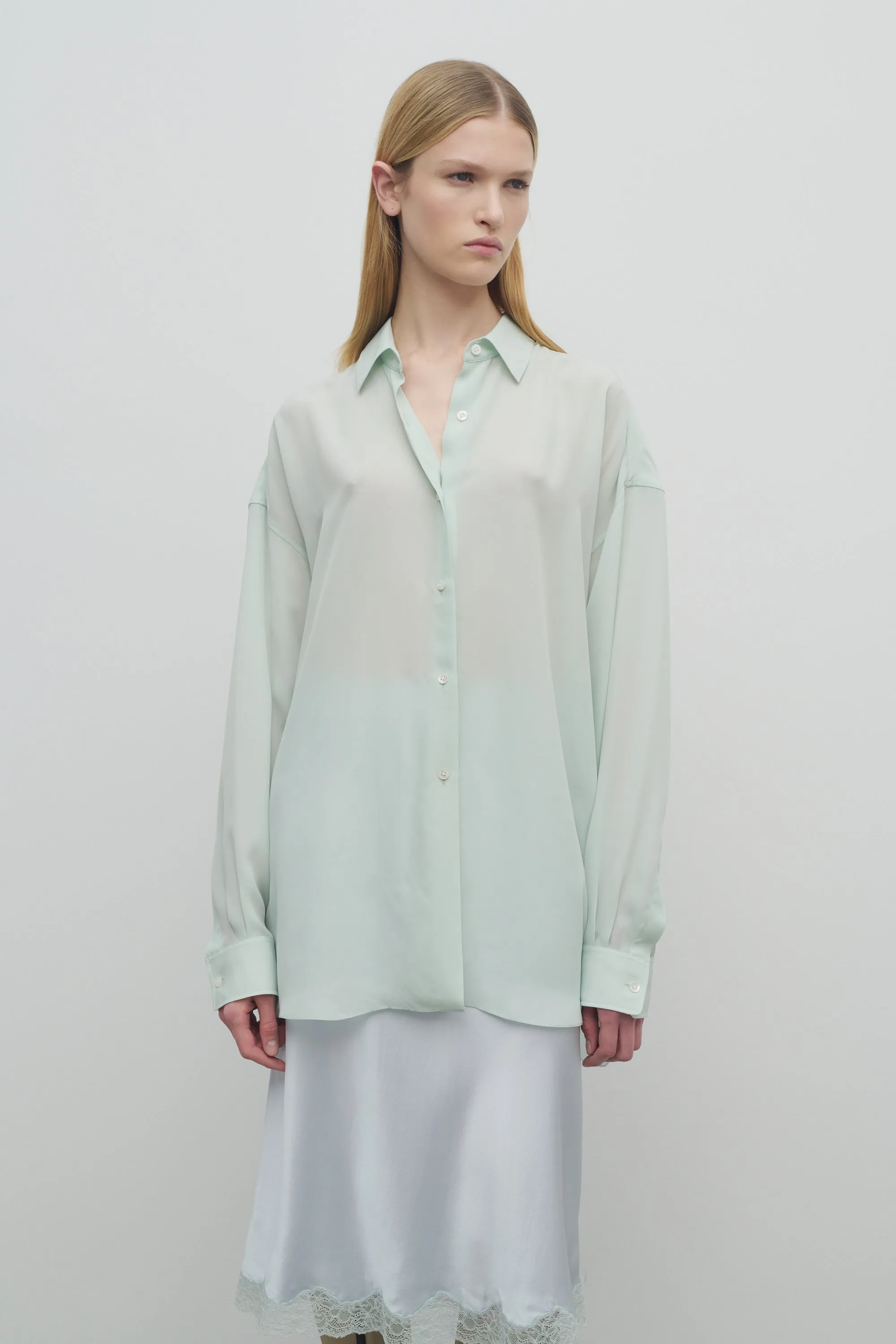 Caster Shirt in Cupro sold by The Row product image thumbnail 3