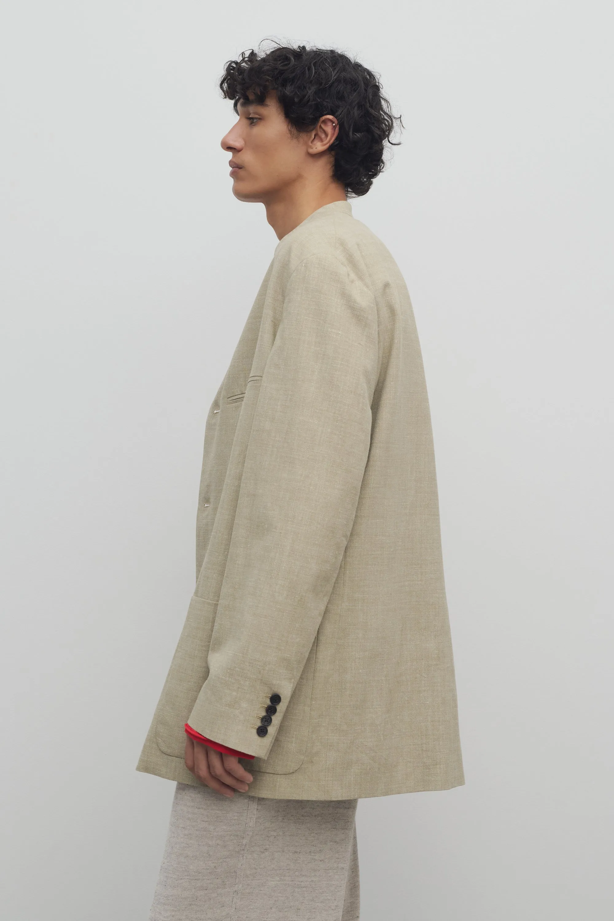 Casimir Jacket in Silk, Linen, and Virgin Wool sold by The Row product image thumbnail 4