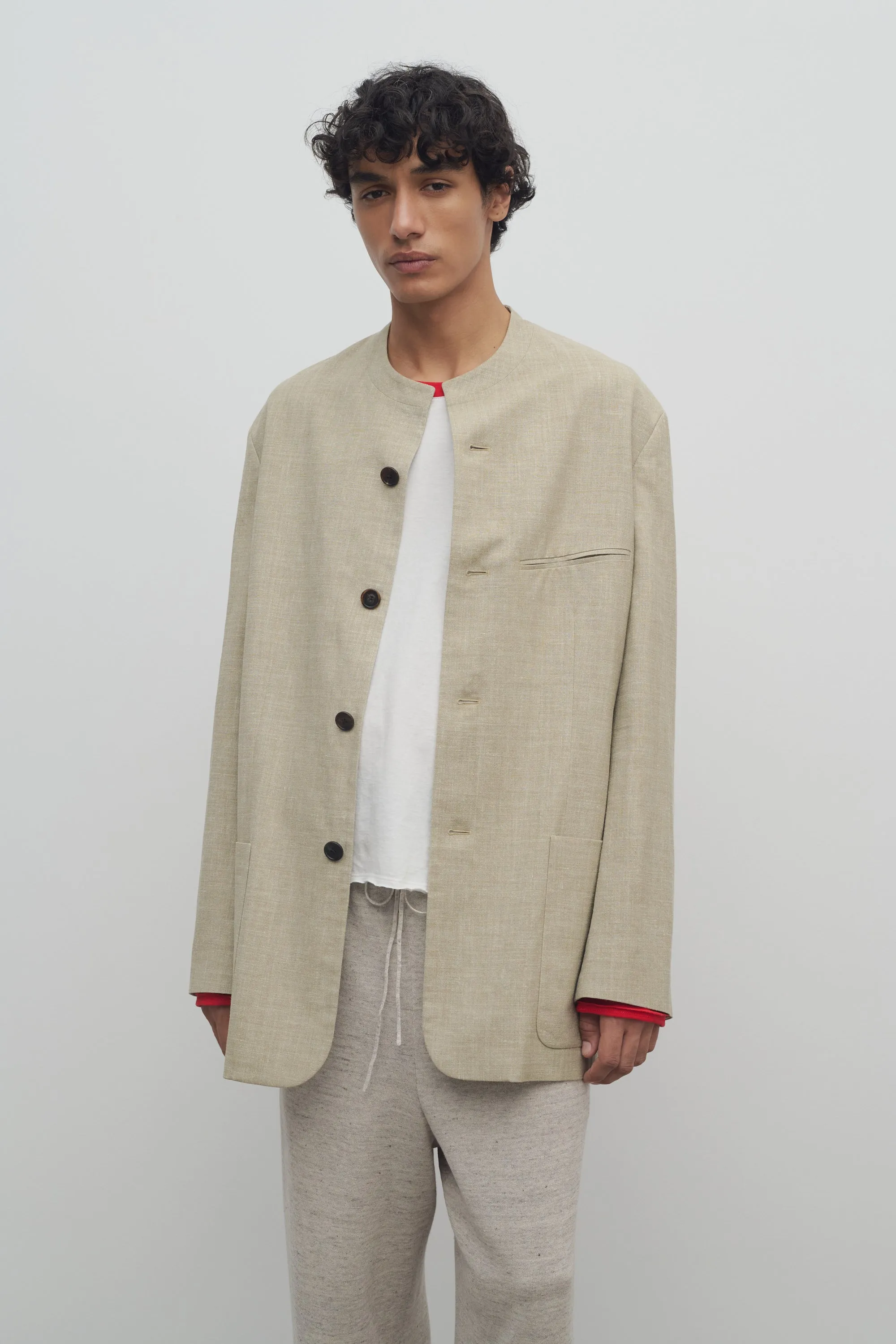 Casimir Jacket in Silk, Linen, and Virgin Wool sold by The Row product image thumbnail 3