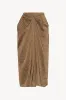 Esperanza Skirt in Linen and Viscose sold by The Row