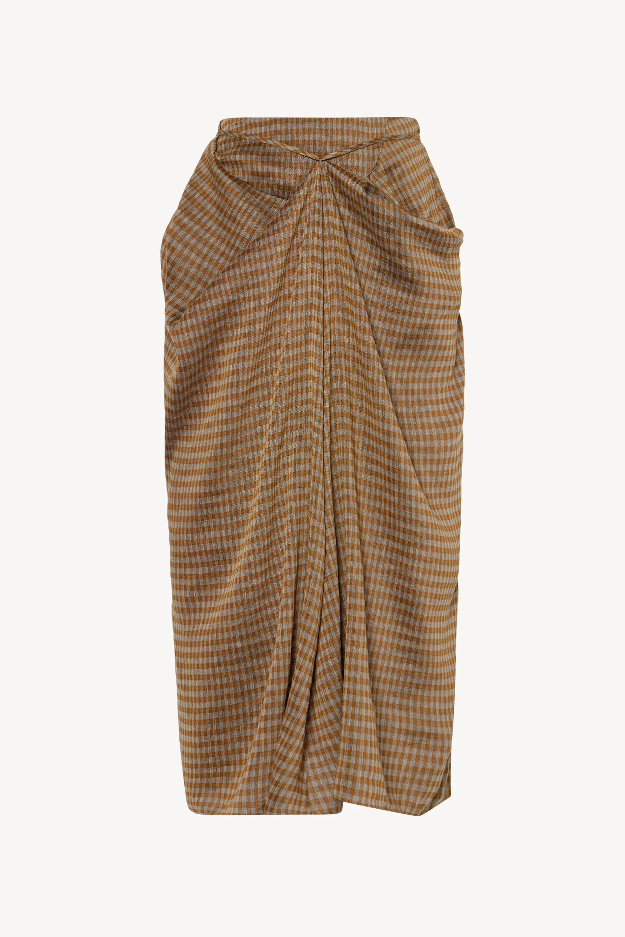 Esperanza Skirt in Linen and Viscose sold by The Row