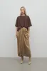 Esperanza Skirt in Linen and Viscose sold by The Row