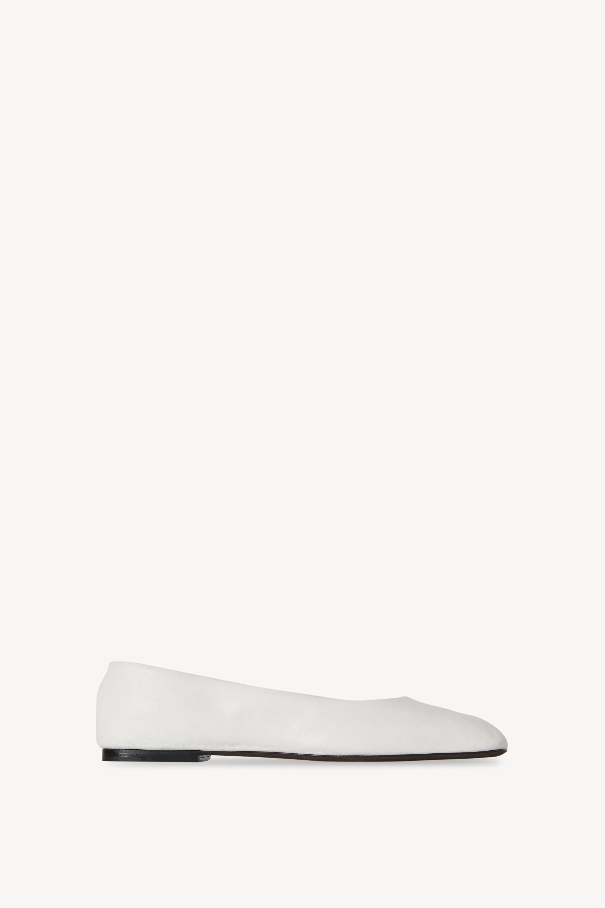 Square Ballet Flat in Leather sold by The Row