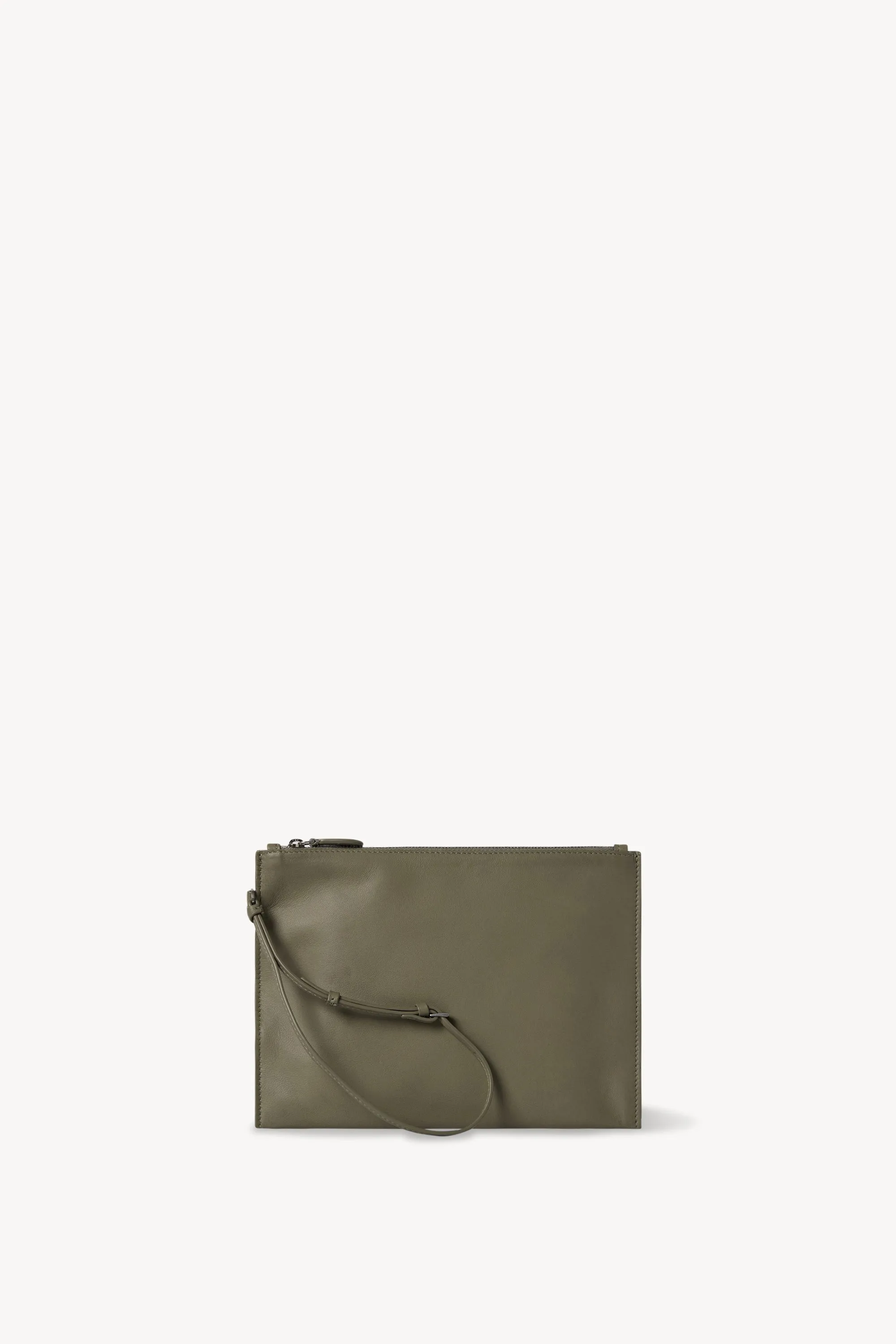 Wristlet Pouch in Leather sold by The Row