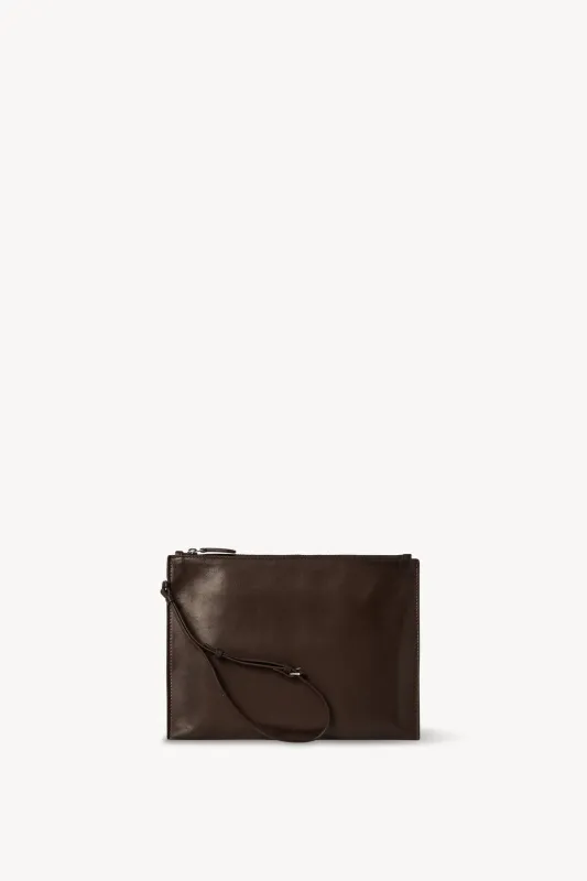 Wristlet Pouch in Leather sold by The Row
