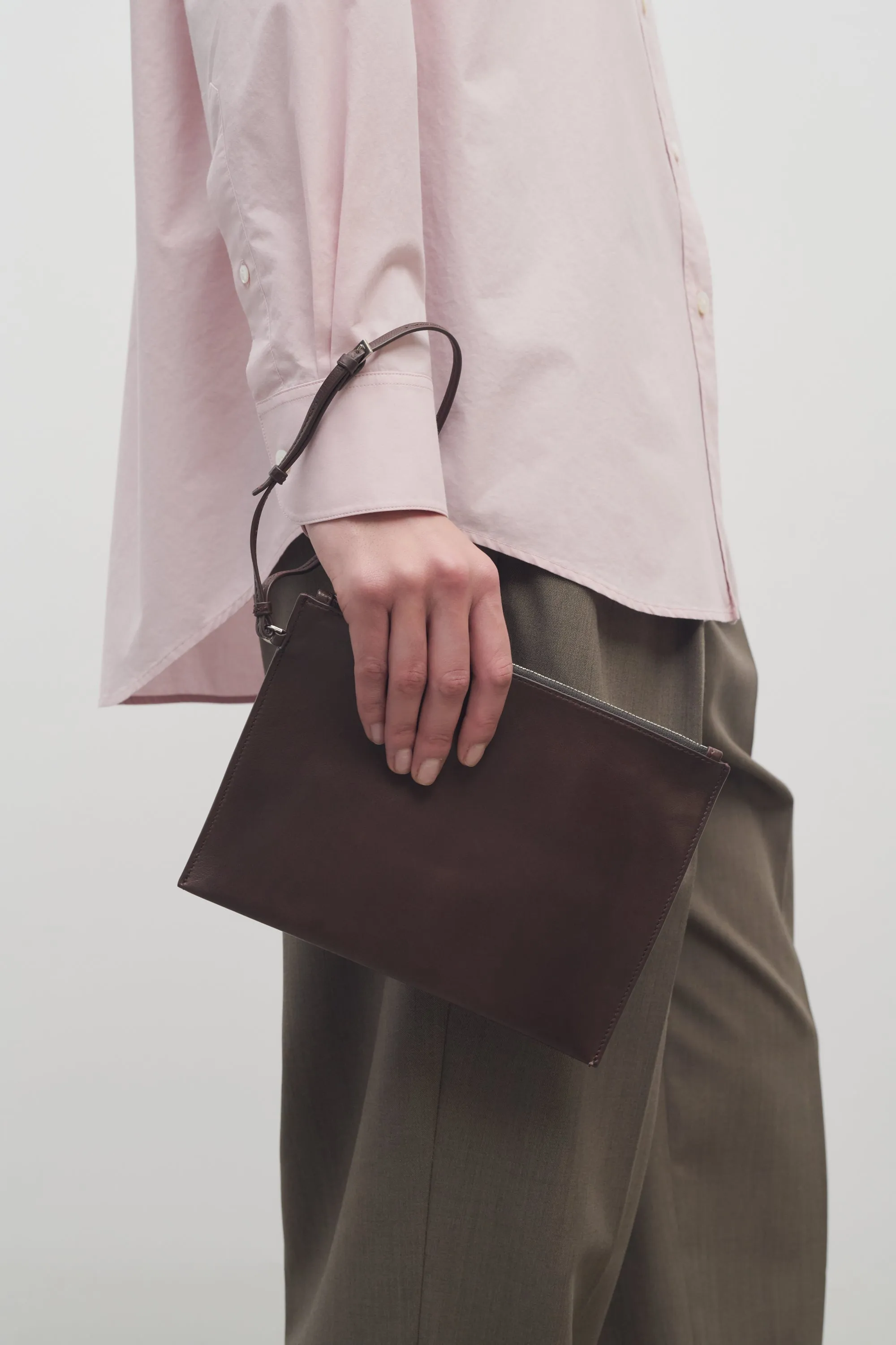 Wristlet Pouch in Leather sold by The Row product image thumbnail 3