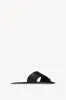 Sara Strap Slide in Leather sold by The Row