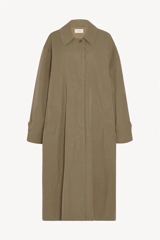 Rocco Coat in Cotton and Cashmere sold by The Row