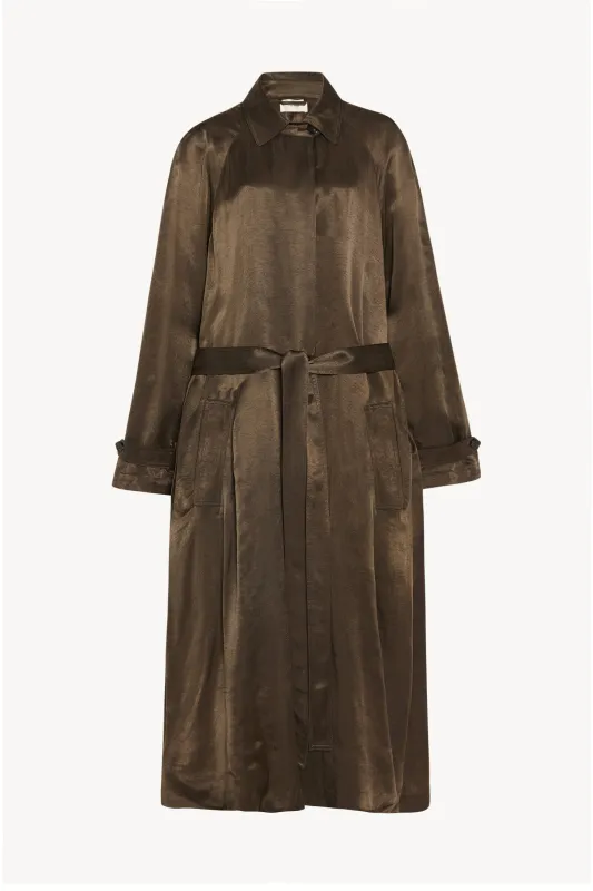 Ryo Coat in Cupro sold by The Row