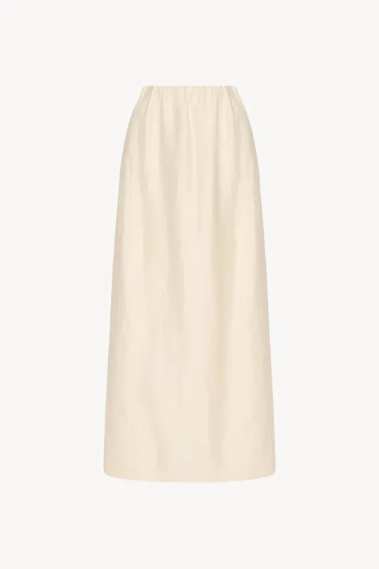 Saul Skirt in Cotton, Silk, and Linen sold by The Row