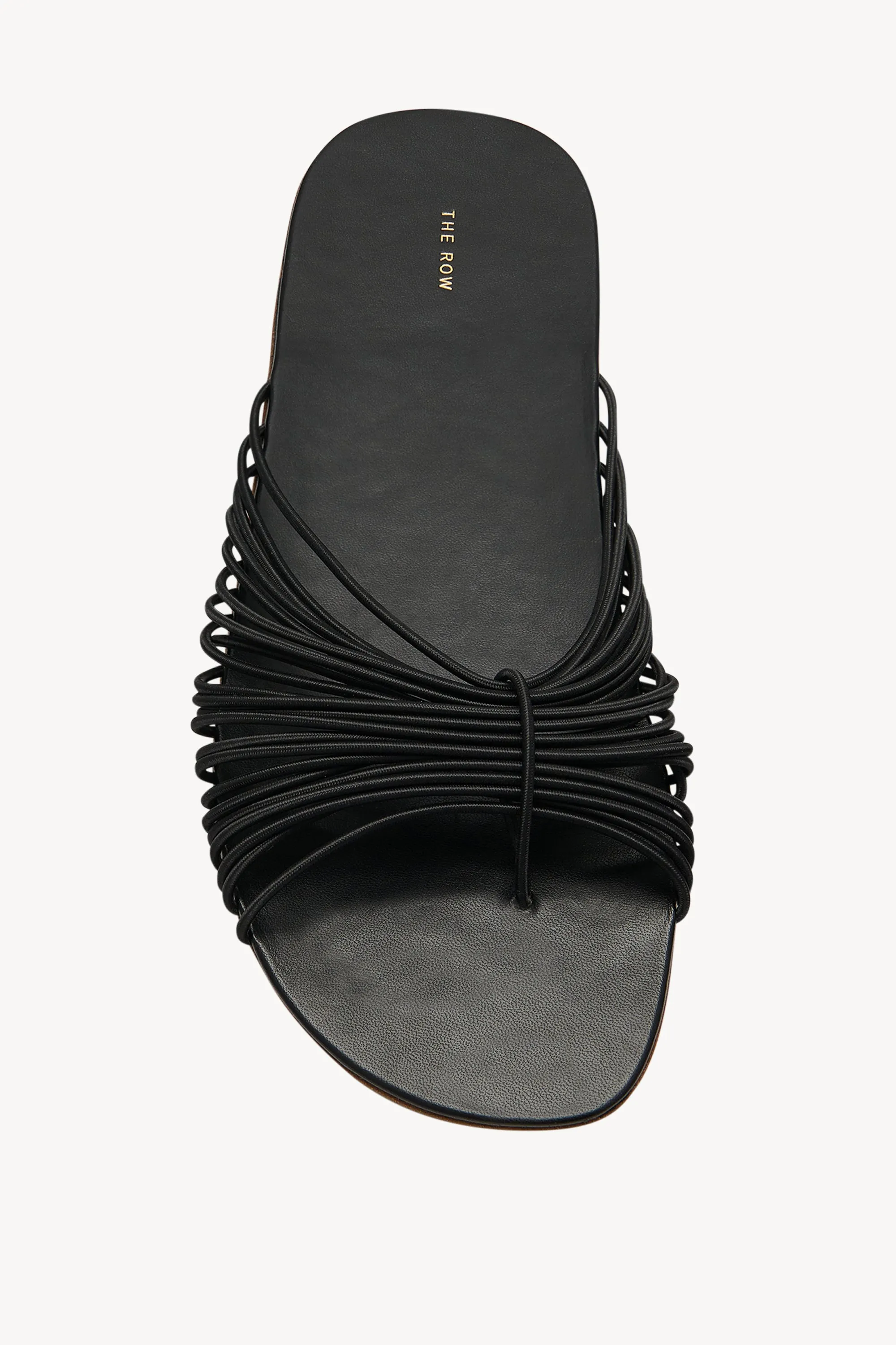 Sara Slide Sandal in Elastic and Leather sold by The Row product image thumbnail 3