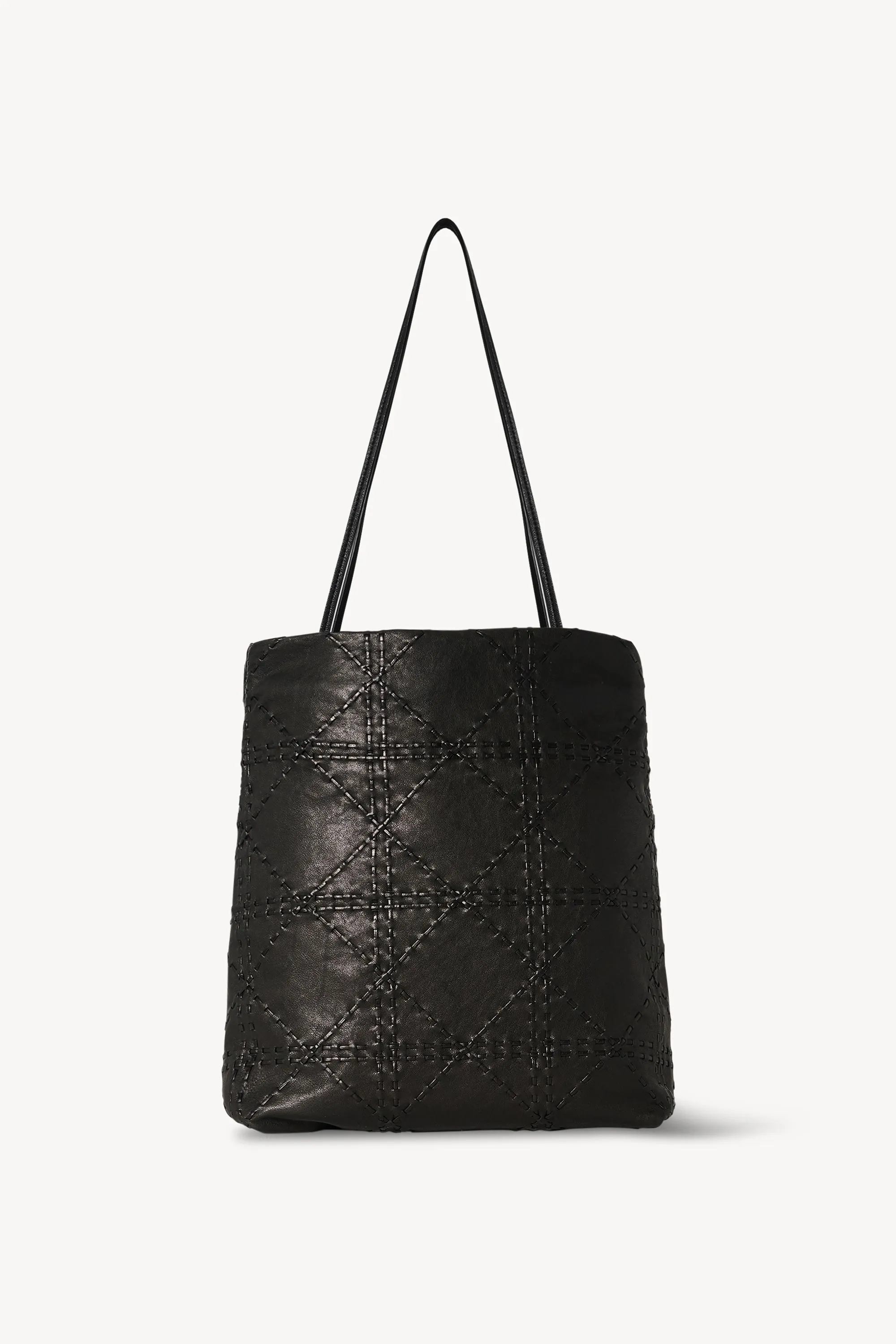 Lilou Woven Bag in Leather sold by The Row