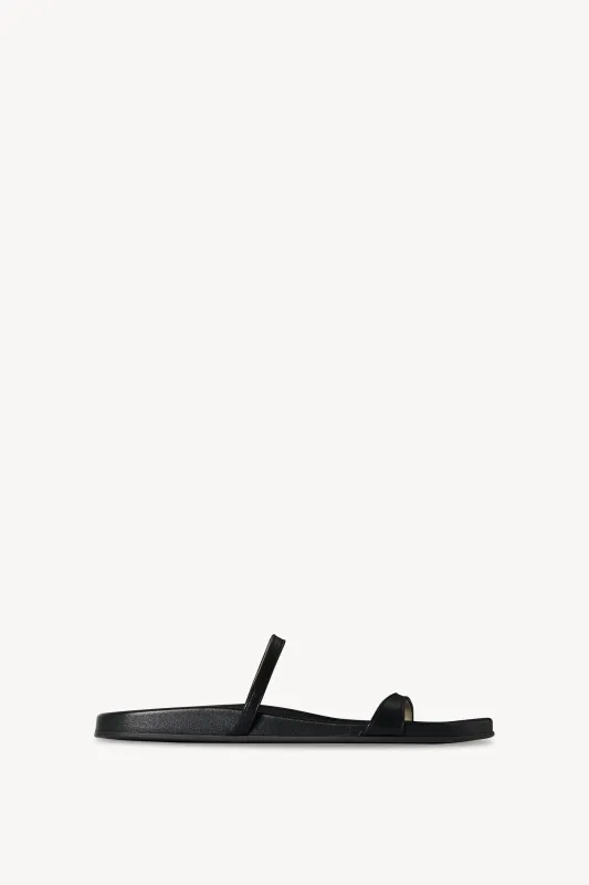 Hugh Thin Strap Slide in Leather sold by The Row