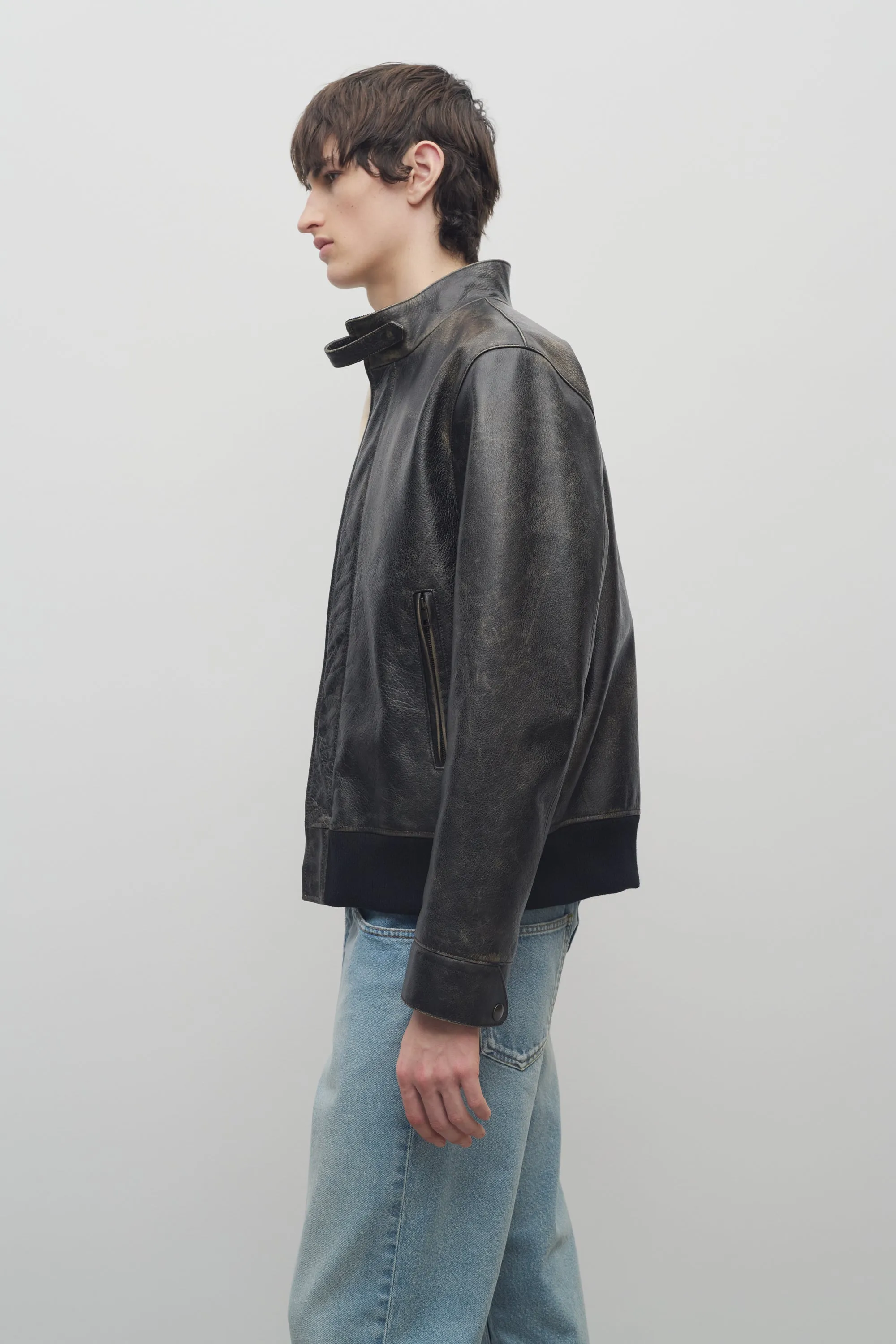 Edrice Jacket in Leather sold by The Row product image thumbnail 4