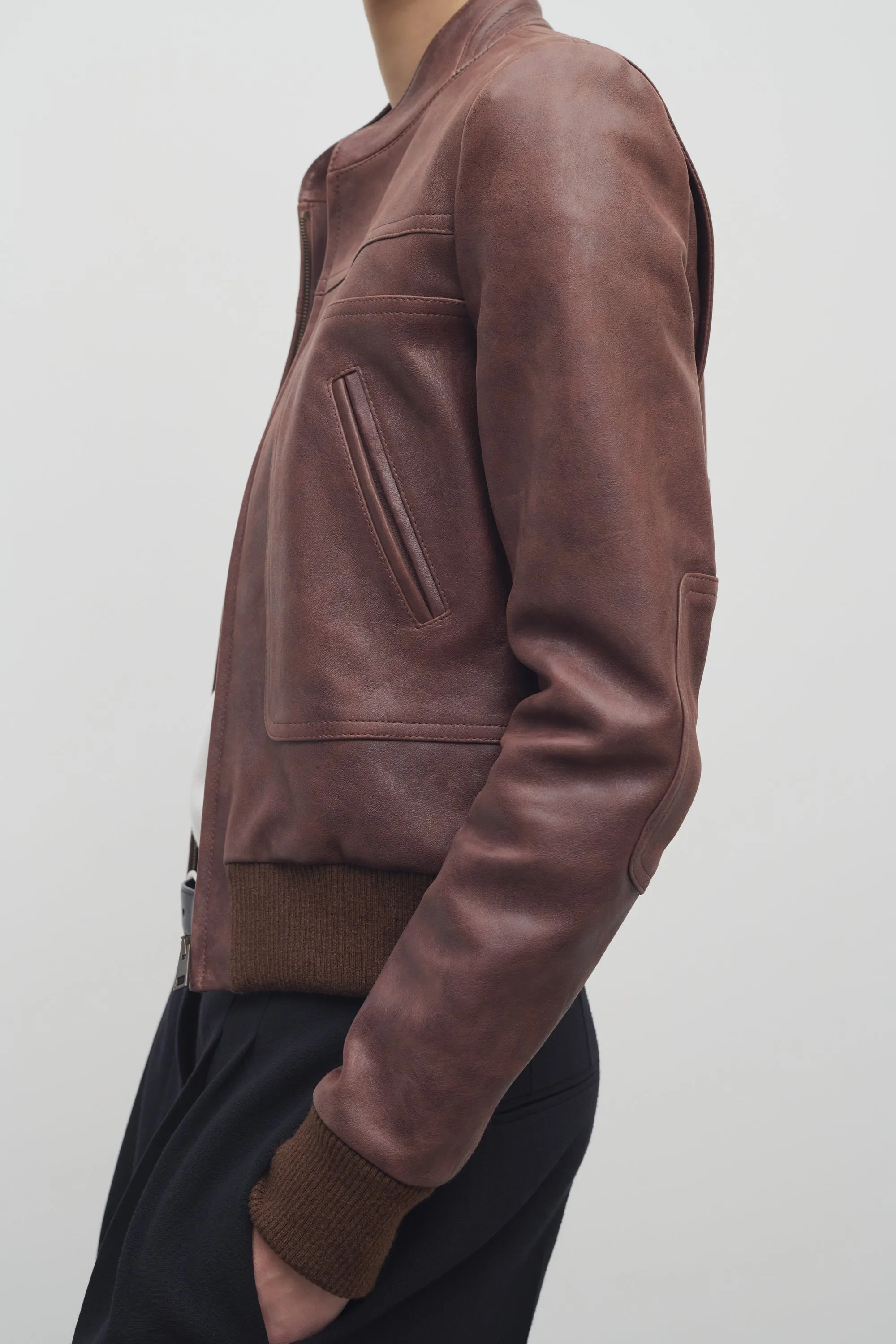 Bader Jacket in Leather sold by The Row product image thumbnail 4