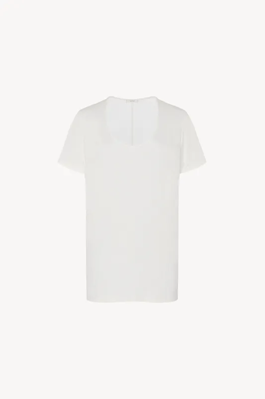 Stilton T-Shirt in Viscose Jersey sold by The Row