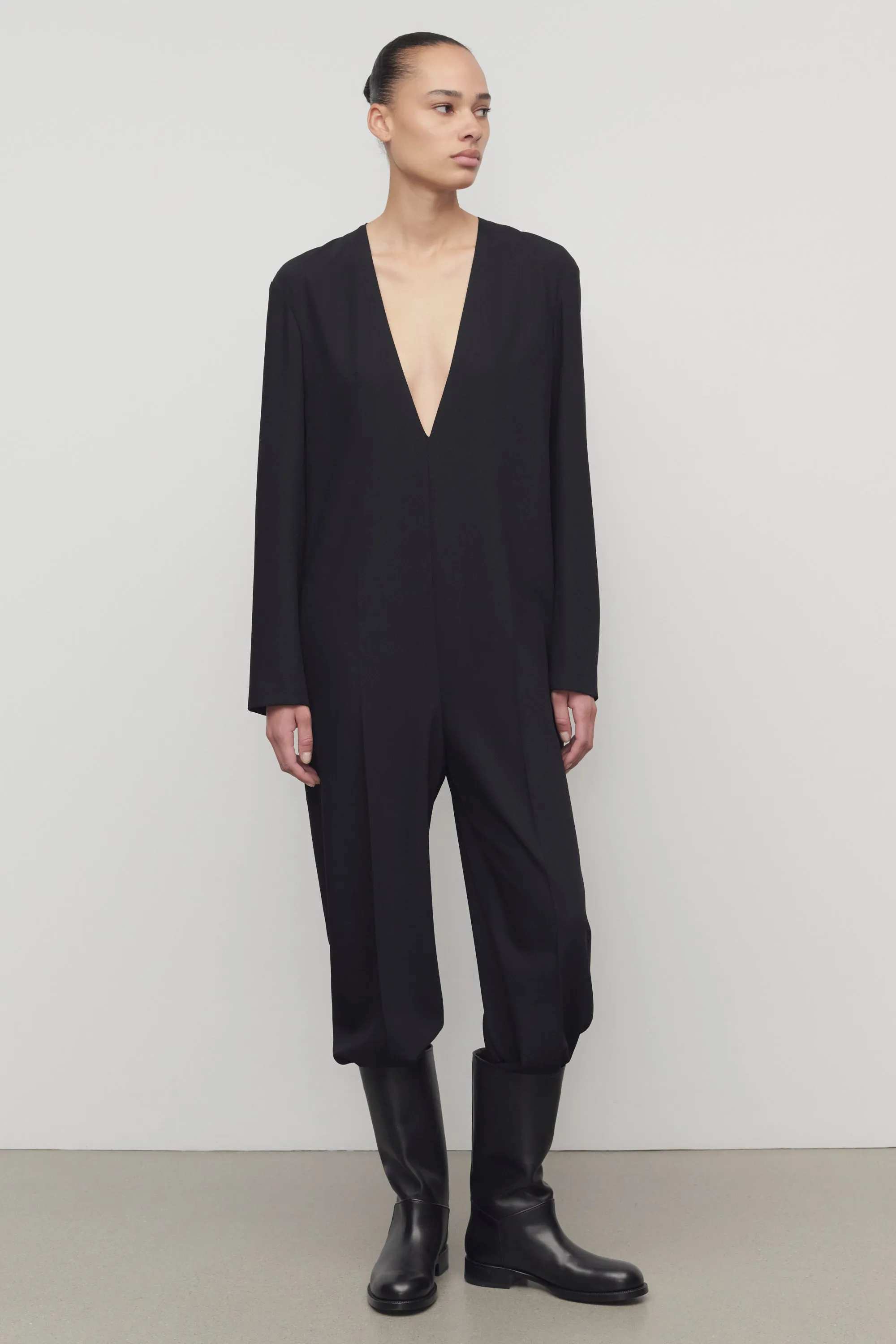 Sylvana Jumpsuit in Virgin Wool sold by The Row product image thumbnail 3