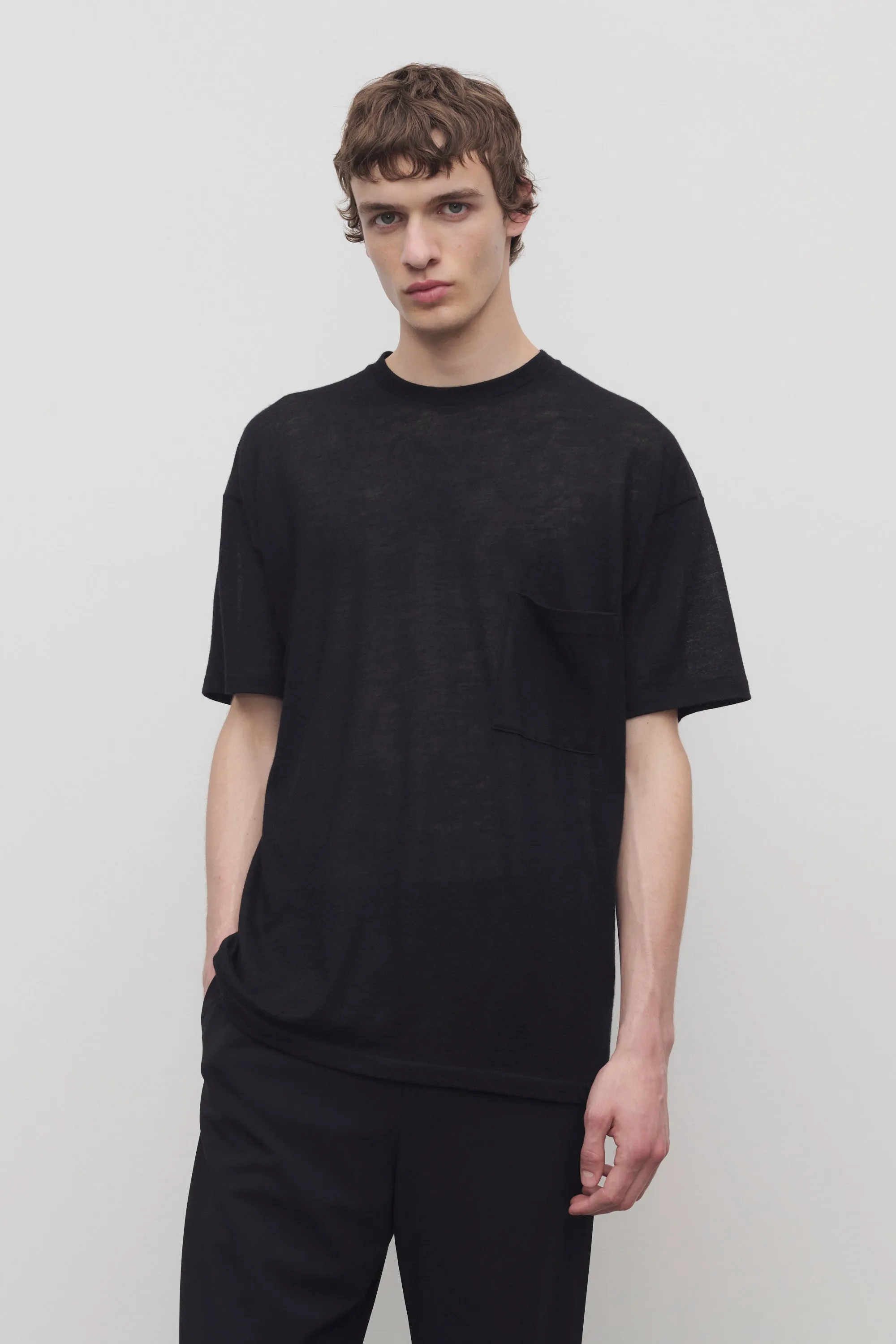 Niels T-Shirt in Virgin Wool and Cashmere sold by The Row product image thumbnail 3
