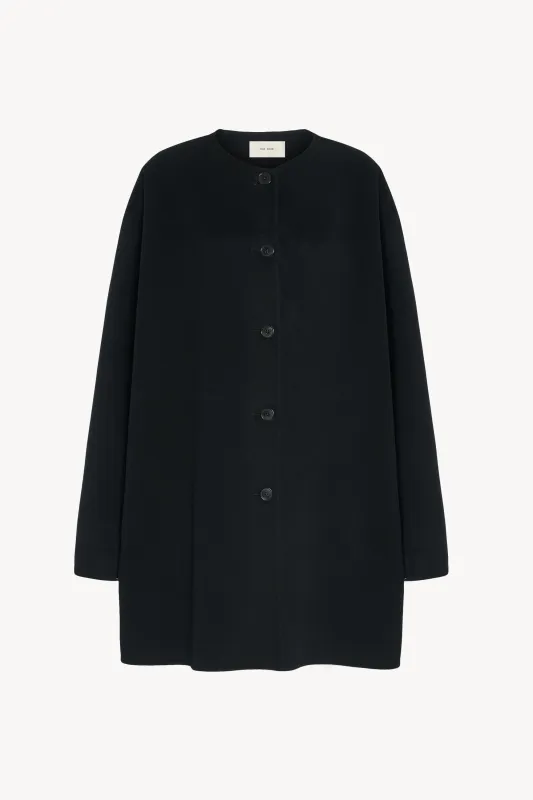 コート THE ROW ROCCO COAT IN COTTON AND CASHMERE Rocco Coat Beige in Cotton and Cashmere – The Row