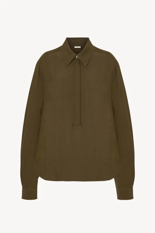 Jana Shirt in Viscose and Silk sold by The Row