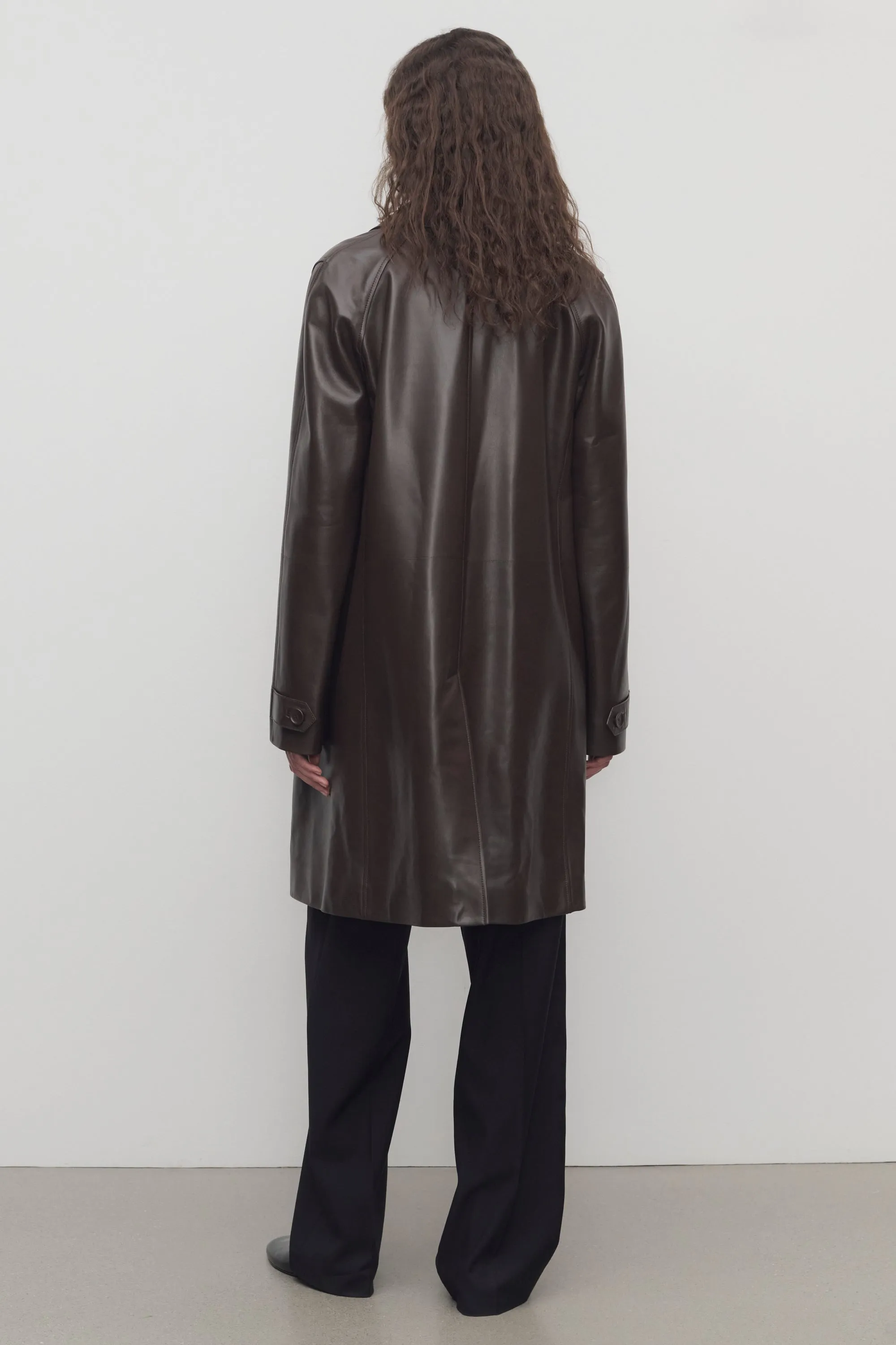 Gracia Coat in Leather sold by The Row product image thumbnail 5