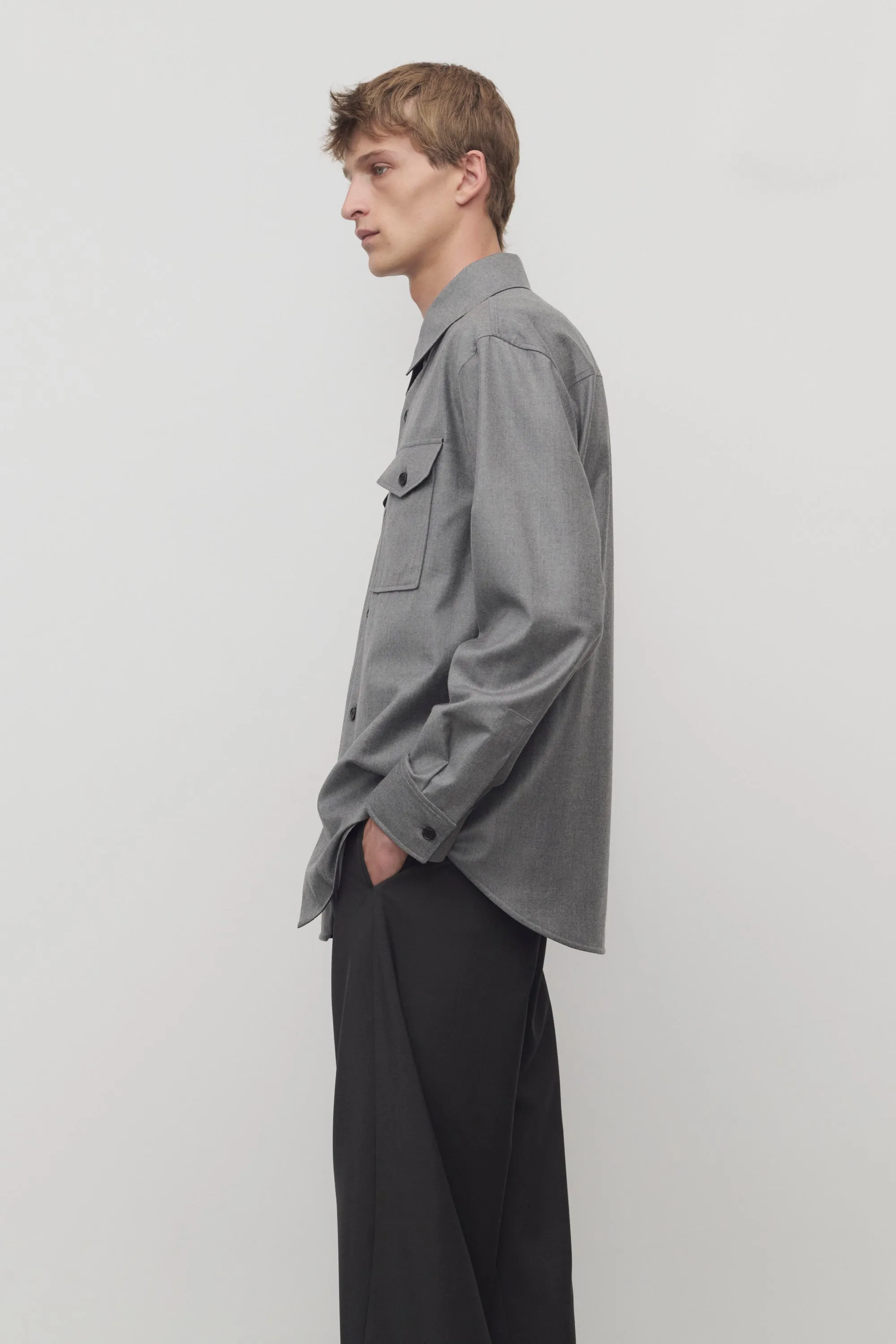 Dashiell Shirt in Virgin Wool sold by The Row product image thumbnail 4