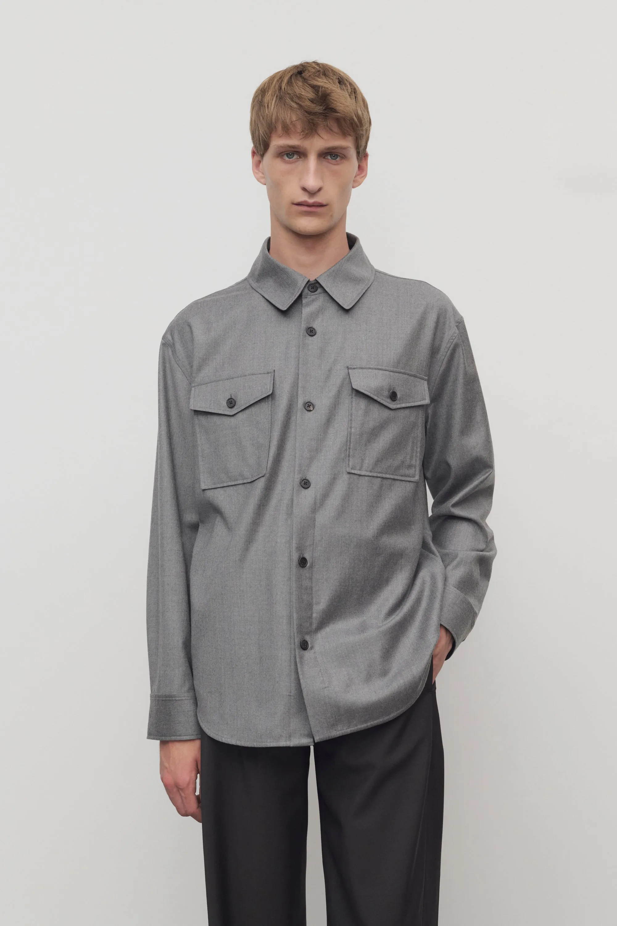 Dashiell Shirt in Virgin Wool sold by The Row product image thumbnail 3