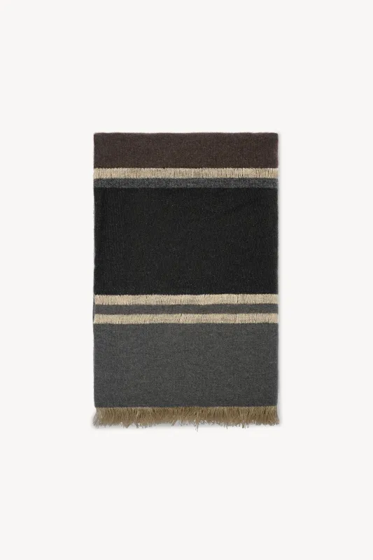 Cuarto Scarf in Linen, Wool and Cashmere sold by The Row