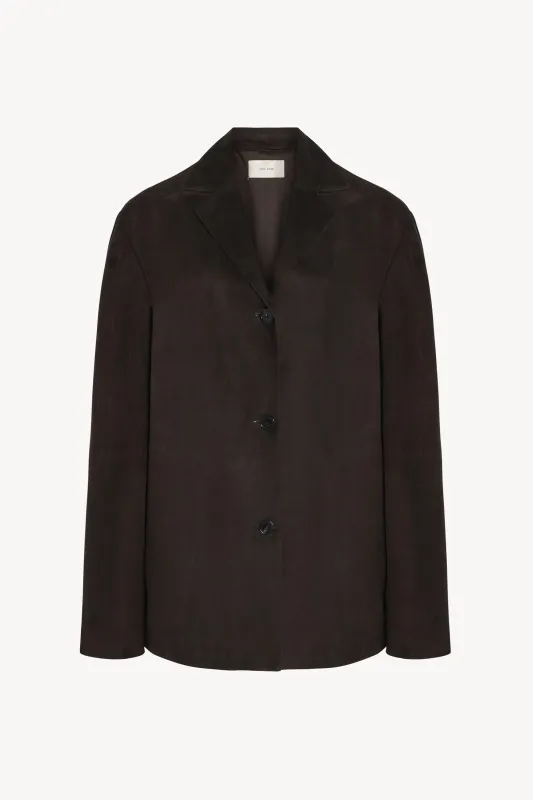 Fabian Jacket in Suede sold by The Row
