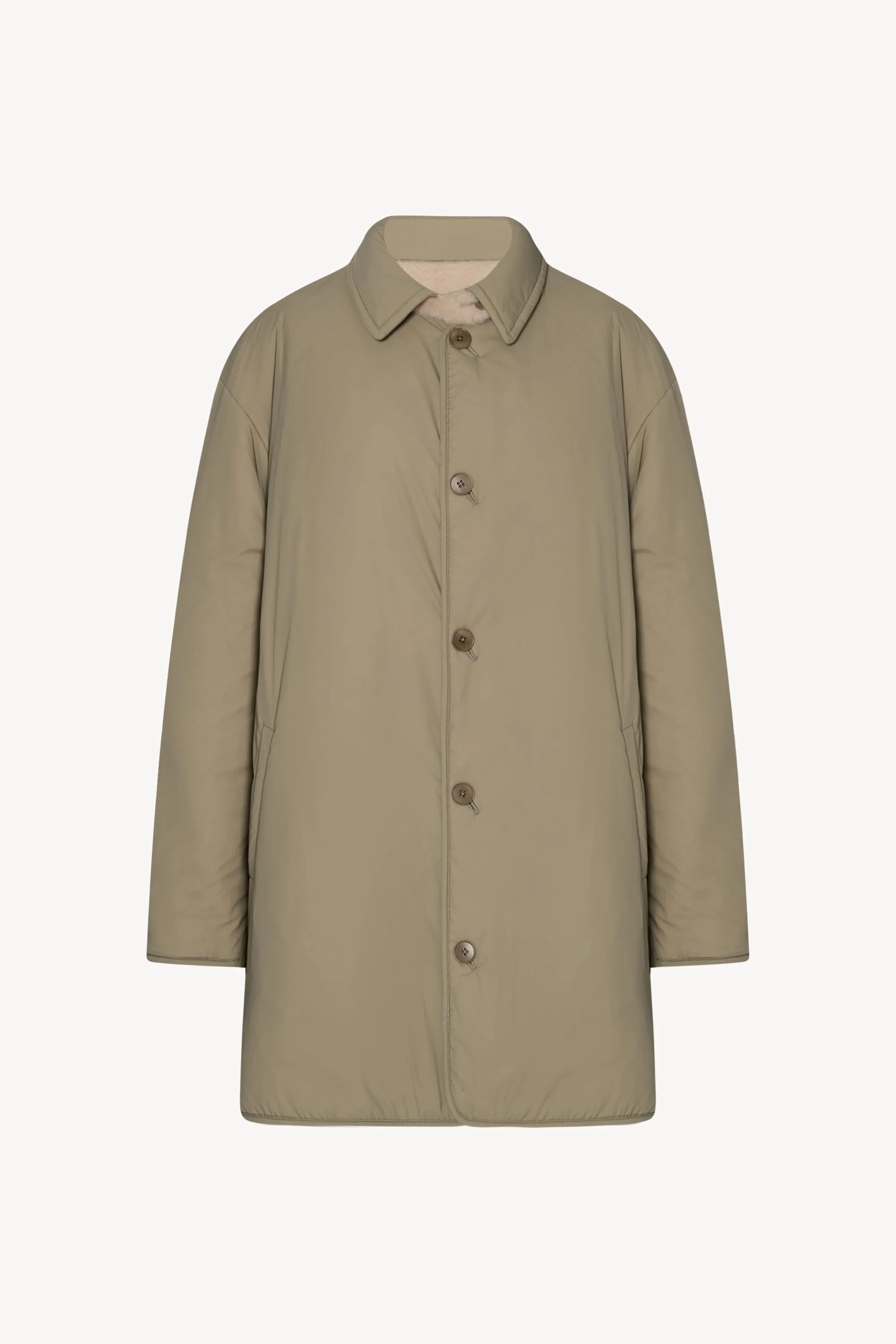 Aurelia Coat in Shearling and Nylon sold by The Row product image thumbnail 3