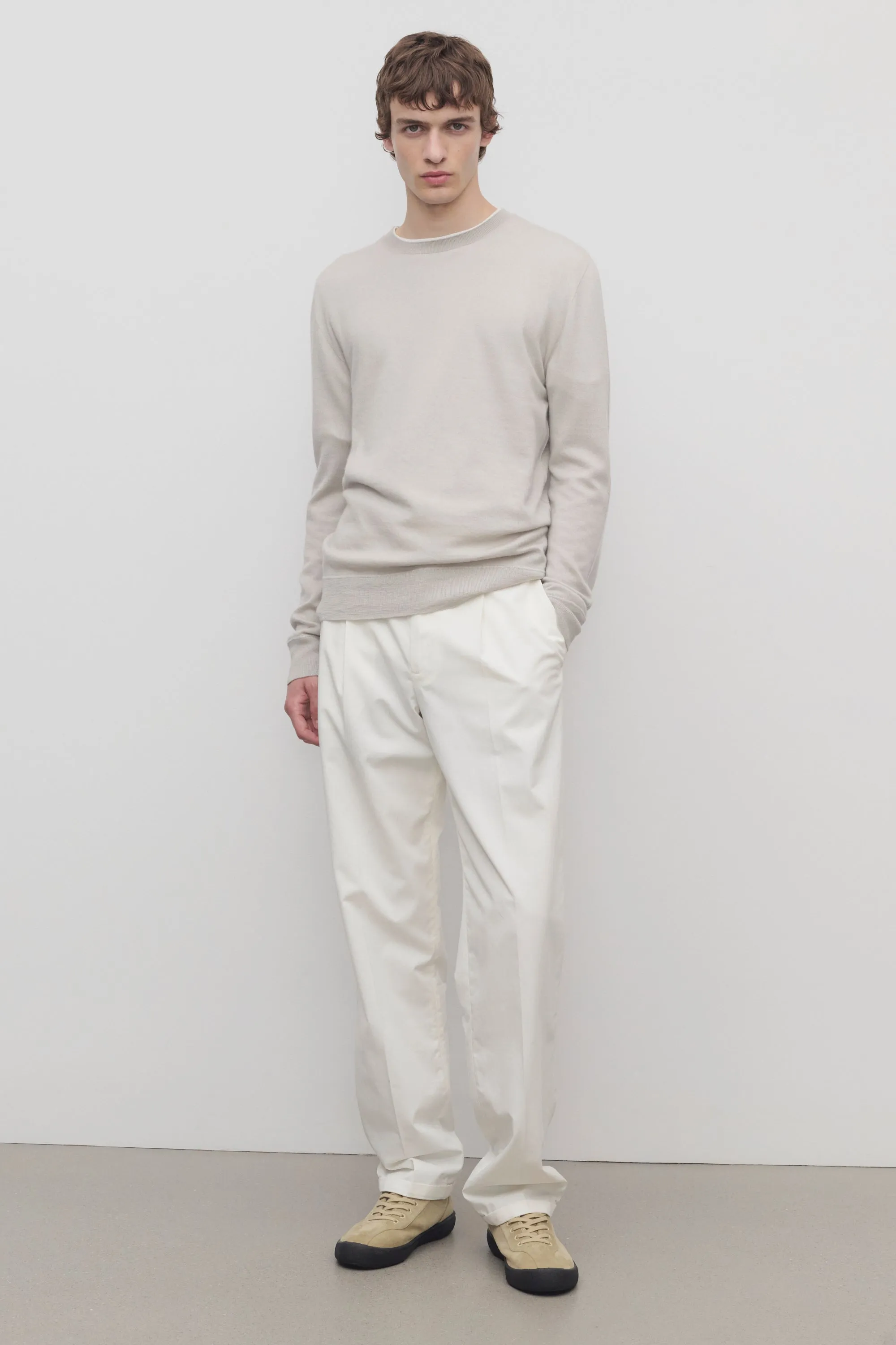 Belamy Pant in Cotton and Cashmere sold by The Row product image thumbnail 3