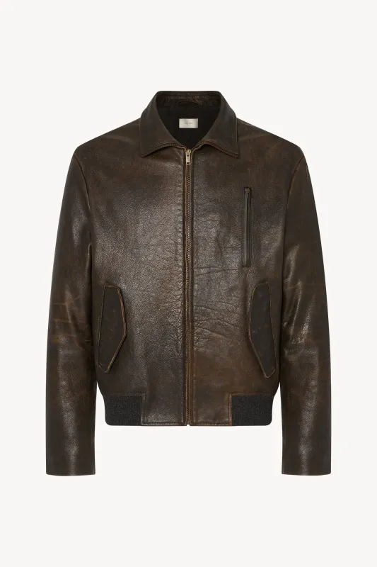 Akia Jacket in Leather sold by The Row