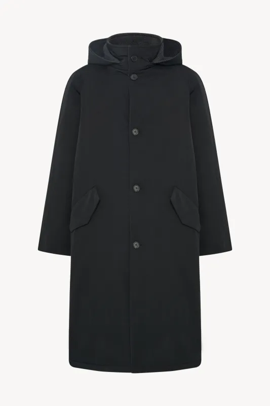 Nikar Coat in Technical Cotton sold by The Row