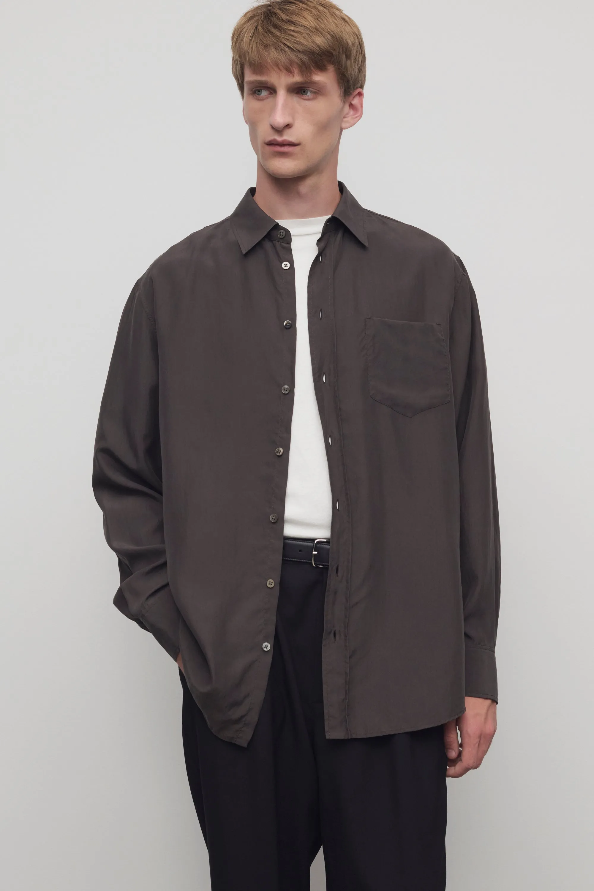 Fiska Shirt in Silk sold by The Row product image thumbnail 3