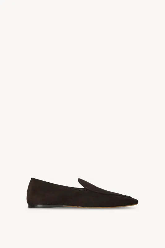 Awar Flat Loafer in Suede sold by The Row